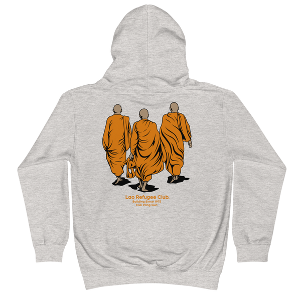 Monk March Lao Refugee Clubs Kids Hoodie