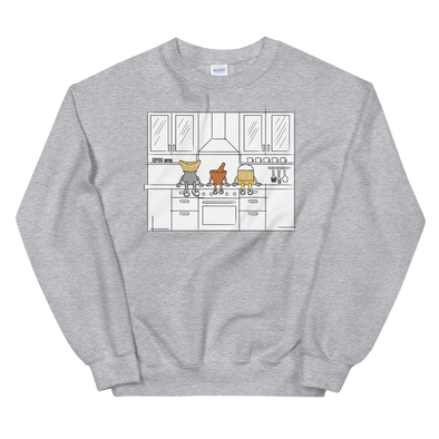 Lao Food Characters Kitchen Sweatshirt