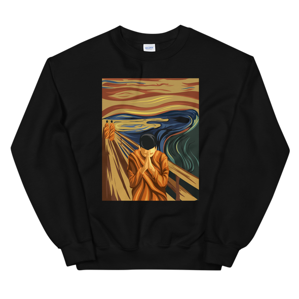 Monk Pray Paint Sweatshirt