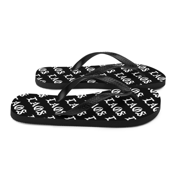 Laos Old English All-Over Flip-Flops