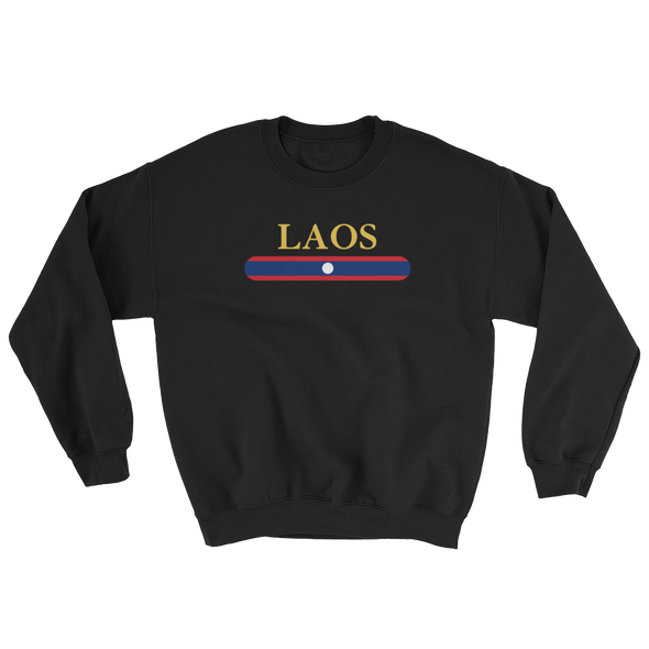 Laos Flag Stripes Sweatshirt