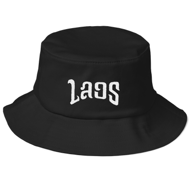 Laos Script Old School Bucket Hat