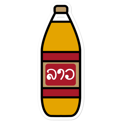 40 Bottle Lao Script Bubble-free stickers