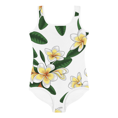 Dok Champa All-Over Print Kids Swimsuit