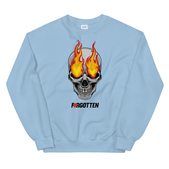 Forgotten Skull Flames Sweatshirt