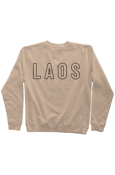 Laos Outline Pigment Dyed Sweatshirt