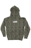 Laos Embroidered Tiger Camo Hoodie