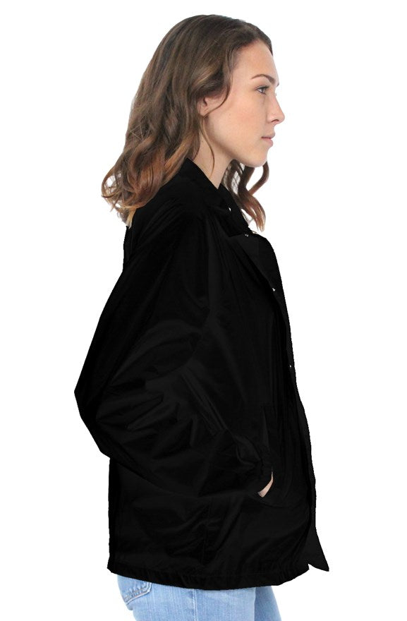 Womens black coach jacket Clearance