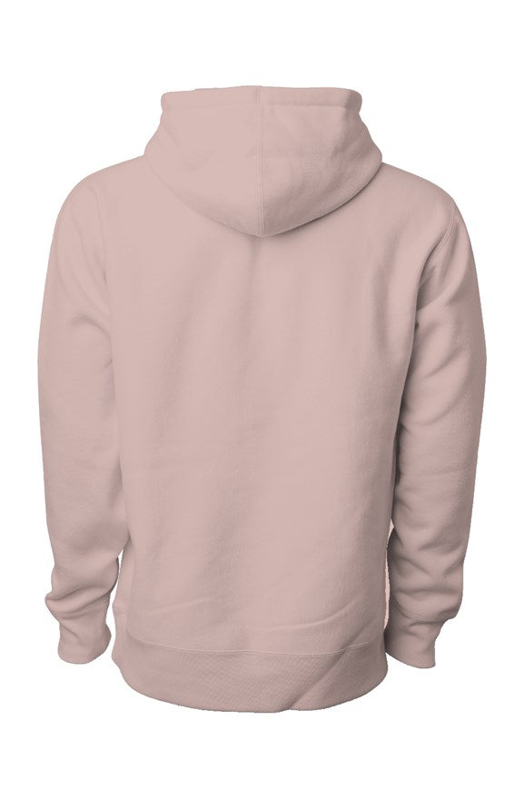 Laos Script Embroidered Logo Pink Hoodie