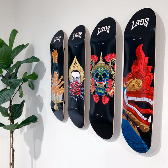 Skate Deck with Wall Mount