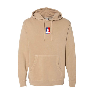 Buddha League Embroidered Logo heavyweight pullover hoodie - Sandstone