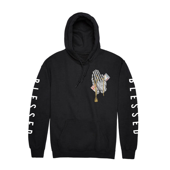 Pray For My Downfall Blessed Sleeve Hit Hoodie