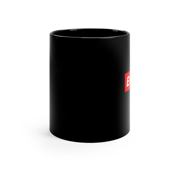 EHANEE Box Logo Black mug 11oz