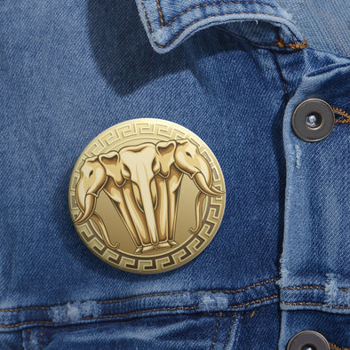 Golden Lan Xang Pin Buttons
