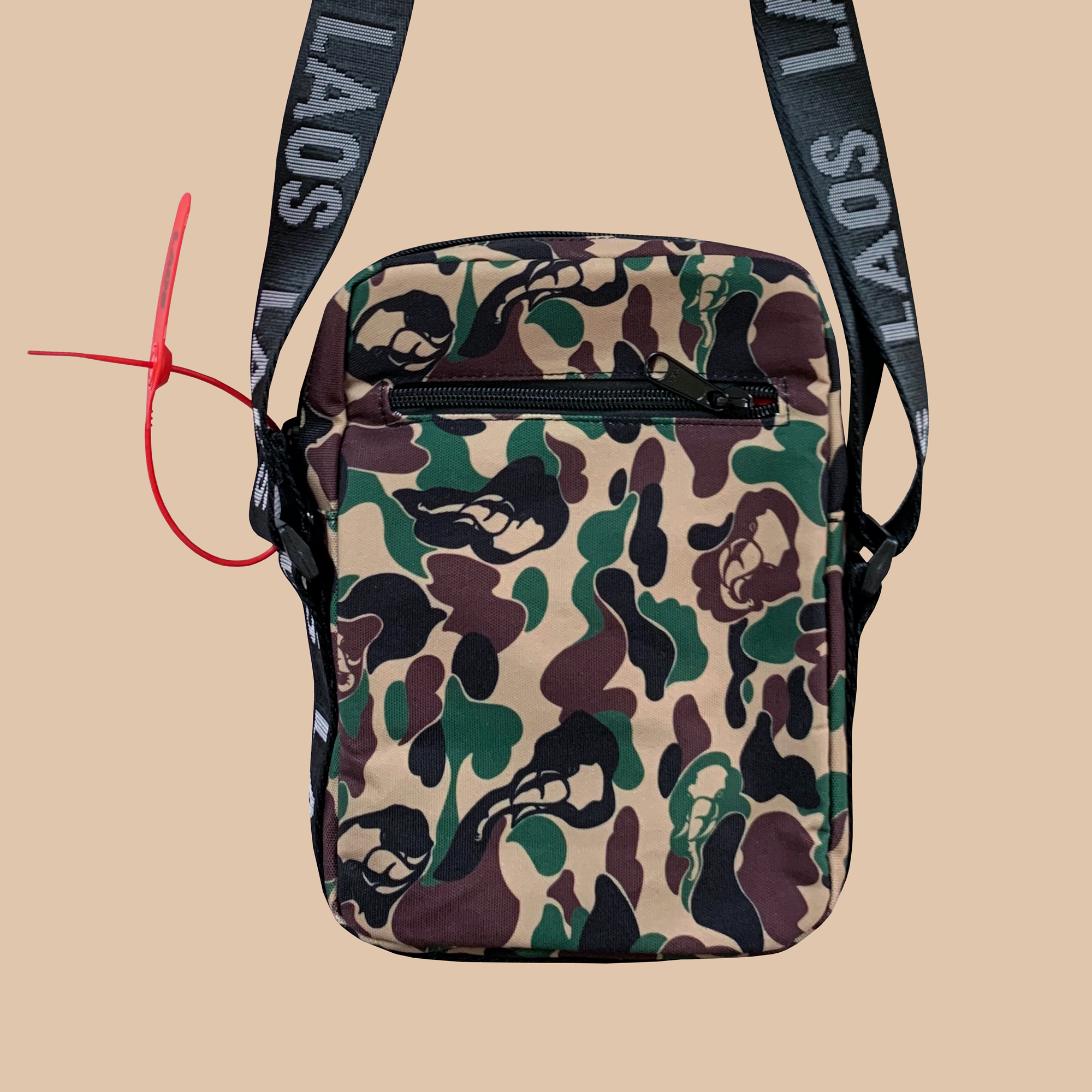 BAPE ABC Camo Shoulder Bag Navy