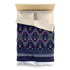 Lao Navy Traditional Textile Microfiber Duvet Cover