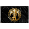 Golden Elephant Black Flag