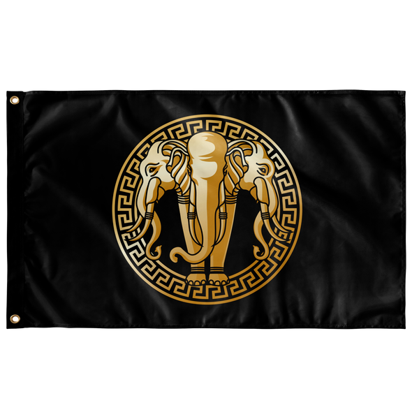 Golden Elephant Black Flag