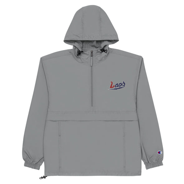 Laos Lighting Embroidered Champion Packable Jacket
