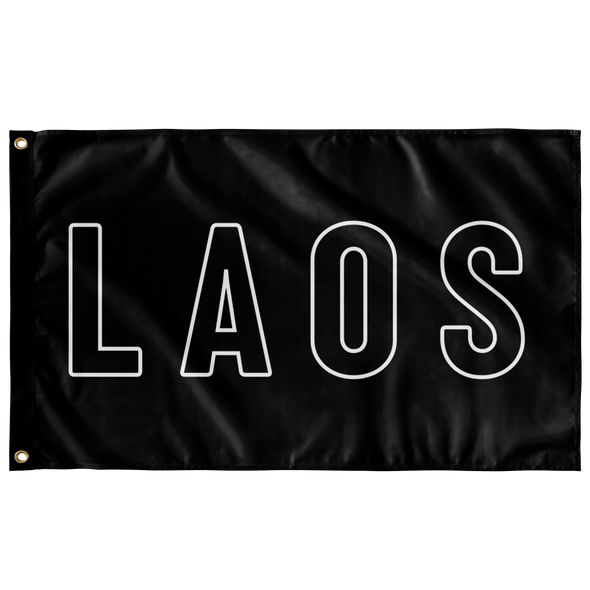 Laos Outline Flag