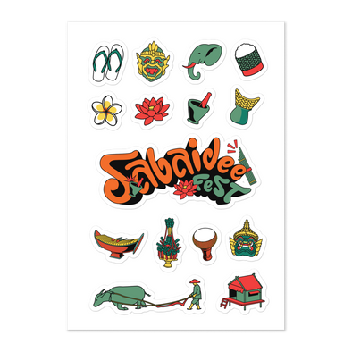 Sabaidee Fest Sticker sheet