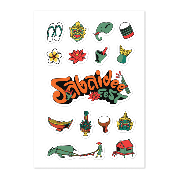 Sabaidee Fest Sticker sheet