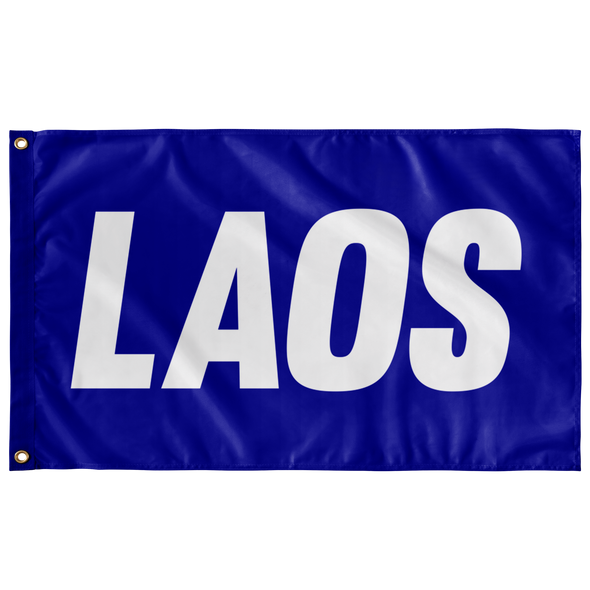 Laos Blue Flag