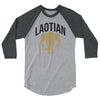 Laotian Elephant 3/4 sleeve raglan shirt