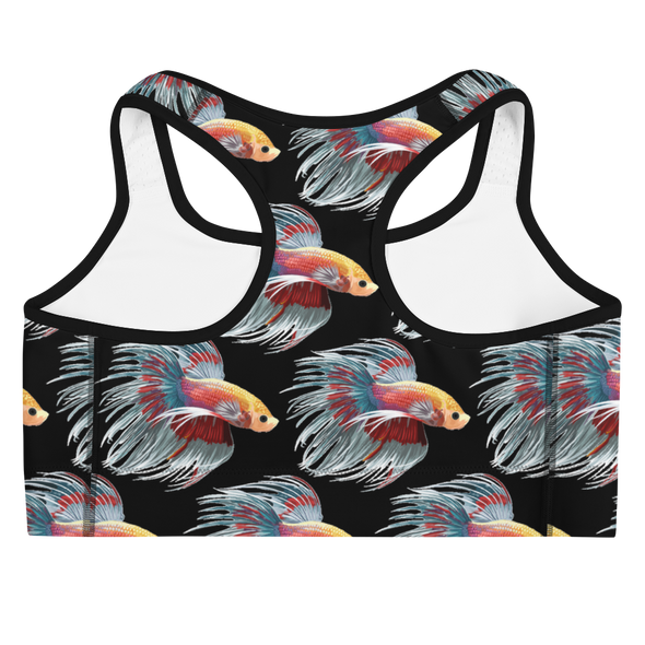 Pa Gut Fighting Fish Sports bra