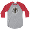 Golden Elephant Camo 3/4 sleeve raglan shirt