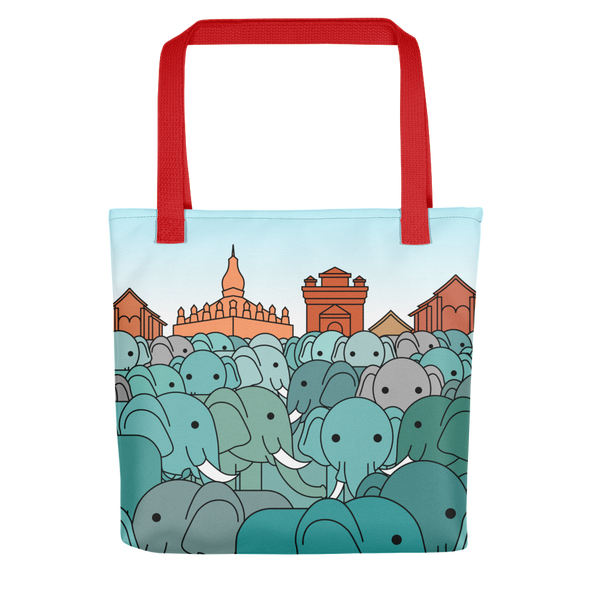 Million Elephants Tote bag