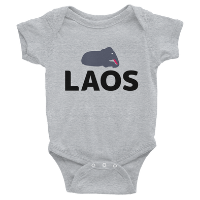 Laos Baby Elephant Infant Bodysuit