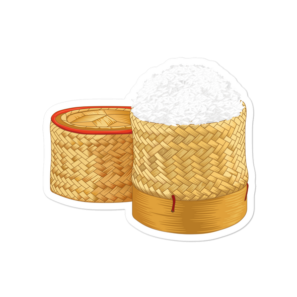 Khao Niew Sticky Rice Bubble-free stickers