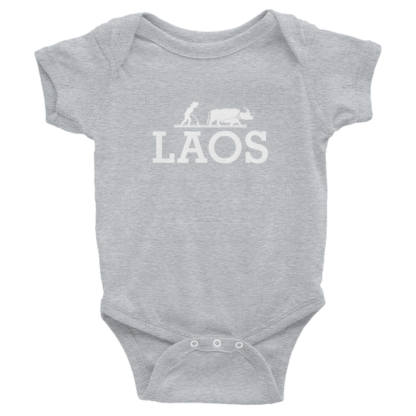 LAOS Water Buffalo Farmer Infant Bodysuit