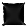 Golden Elephant Black and Gold Square Pillow