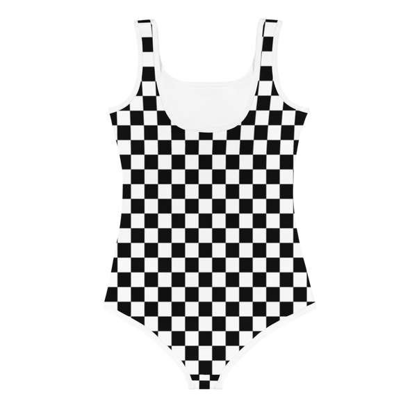 Checker All-Over Print Kids Swimsuit