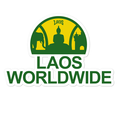 Laos Worldwide Seattle Bubble-free stickers