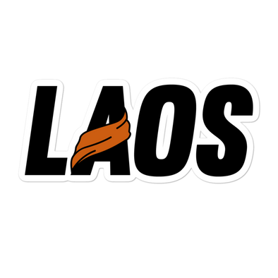 LAOS Sash Logo Bubble-free stickers