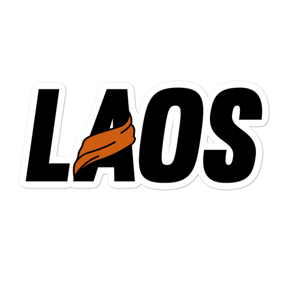 LAOS Sash Logo Bubble-free stickers