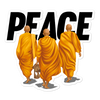 Peace March Bubble-free stickers