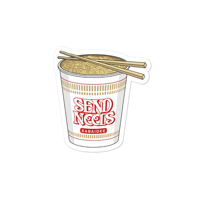 Send Noods Cup Bubble-free stickers