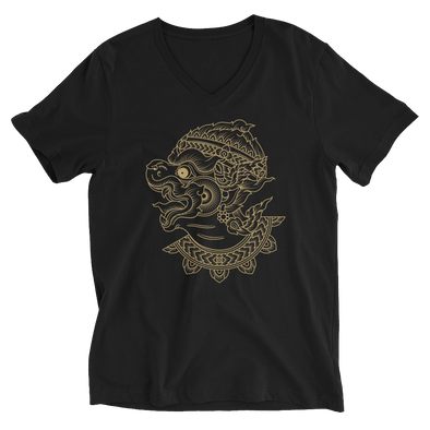 Hanuman Tattoo V-Neck Shirt By Fusay (Addiction Tattoo)