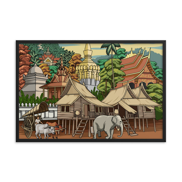 Lao Heritage Framed poster