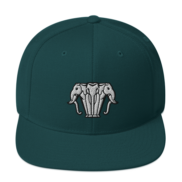White Elephant Snapback Hat