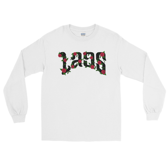 Laos Script Rose Men’s Long Sleeve Shirt