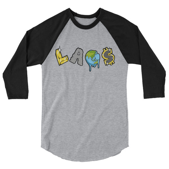 LAOS Shine 3/4 sleeve raglan shirt