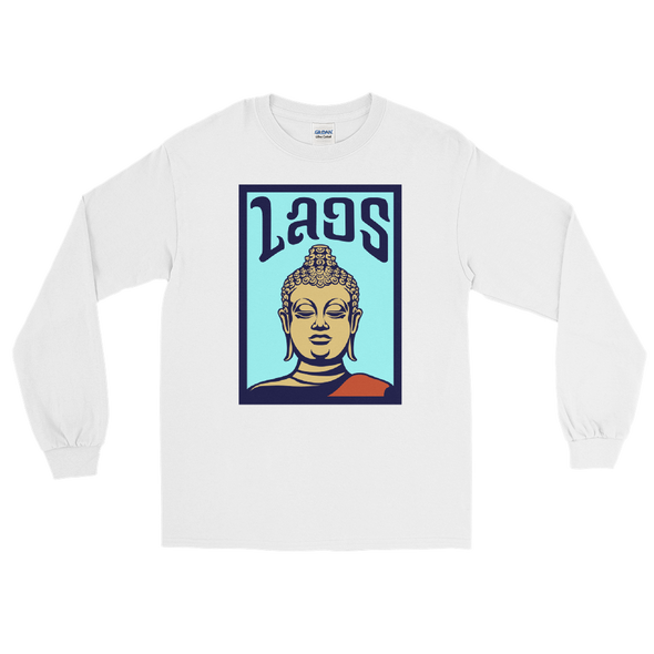 Laos Buddha Poster Long Sleeve T-Shirt