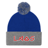 Laos Maiden Logo Pom Pom Knit Cap