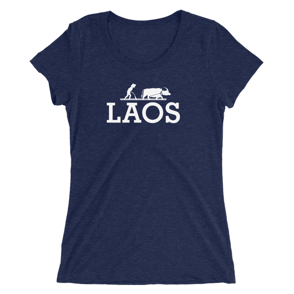 LAOS Water Buffalo Farmer Ladies t-shirt