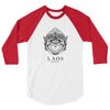 Monkey Warrior 3/4 sleeve raglan shirt